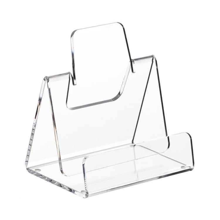 Espositore in acrilico per libri e brochure, ideale per ufficio, casa e ristorante., Single, Double