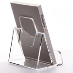 Espositore in acrilico per libri e brochure, ideale per ufficio, casa e ristorante., Single, Double
