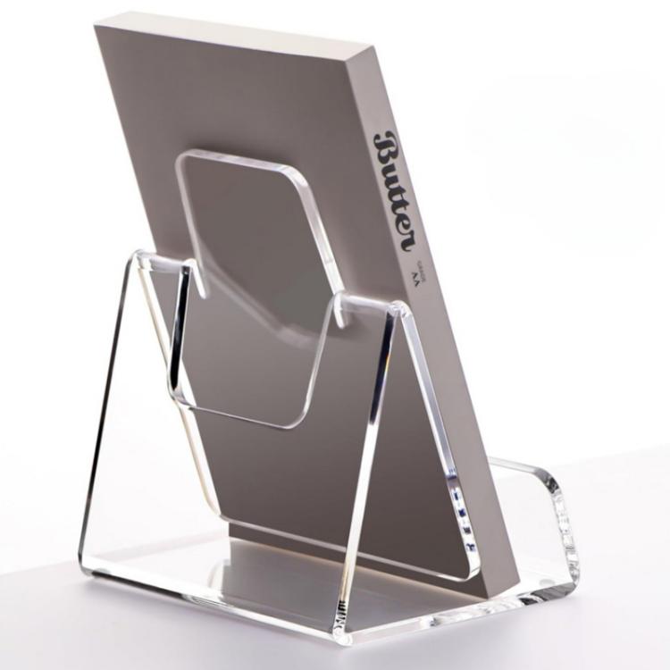 Espositore in acrilico per libri e brochure, ideale per ufficio, casa e ristorante., Single, Double
