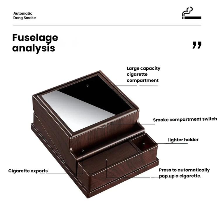 Portasigarette automatico in stile vintage da 40 pezzi con accendino integrato