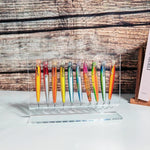 Supporto per esche da pesca in acrilico a 10 fori, organizer per accessori per esche., YX220