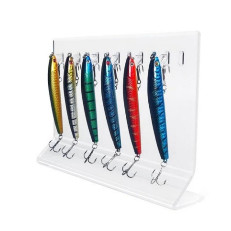 Supporto per esche da pesca in acrilico a 10 fori, organizer per accessori per esche., YX220