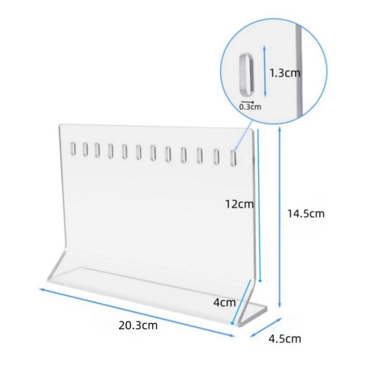 Supporto per esche da pesca in acrilico a 10 fori, organizer per accessori per esche., YX220