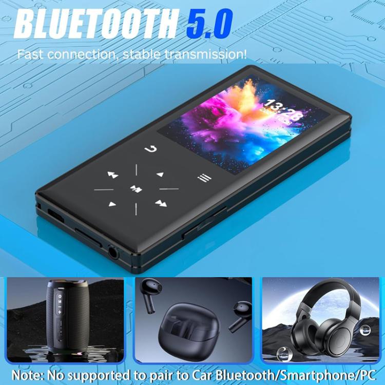 Altoparlante musicale A8 con slot per schede Hi-Fi Lossless MP3 Touchscreen Bluetooth FM Lettore video Lettore di romanzi, 4GB, 8GB, 16GB, 32GB, 64GB
