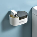 Posacenere a parete in acciaio inox con coperchio per bagno e WC, salvaspazio.