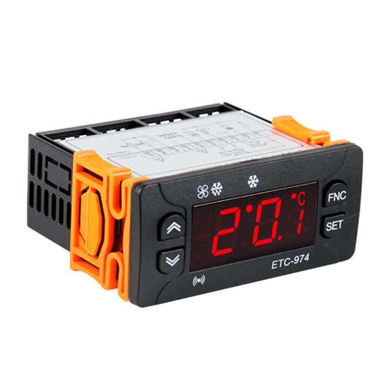 Regolatore di temperatura digitale integrato ETC-974 con funzioni di raffreddamento, sbrinamento e ventilazione., ETC-974 220V, ETC-974 110V