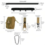 Confezione da 6 marsupi multifunzionali per sport e attività all'aperto, 6pcs /Pack Black, 6pcs /Pack Khaki, 6pcs /Pack Green