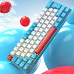 ZIYOULANG T60 Russian Mechanical Keyboard 1.5m Wired Illuminated Gaming Keyboard, Microglow Blue Switch, Microglow Red Switch, Bee Blue Switch, Bee Red Switch, Blue Red Switch, Aqua Green Blue Switch, Chalk Blue Switch
