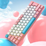 ZIYOULANG T60 Russian Mechanical Keyboard 1.5m Wired Illuminated Gaming Keyboard, Microglow Blue Switch, Microglow Red Switch, Bee Blue Switch, Bee Red Switch, Blue Red Switch, Aqua Green Blue Switch, Chalk Blue Switch