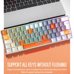 ZIYOULANG T60 Russian Mechanical Keyboard 1.5m Wired Illuminated Gaming Keyboard, Microglow Blue Switch, Microglow Red Switch, Bee Blue Switch, Bee Red Switch, Blue Red Switch, Aqua Green Blue Switch, Chalk Blue Switch