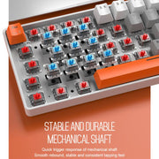 ZIYOULANG T60 Russian Mechanical Keyboard 1.5m Wired Illuminated Gaming Keyboard, Microglow Blue Switch, Microglow Red Switch, Bee Blue Switch, Bee Red Switch, Blue Red Switch, Aqua Green Blue Switch, Chalk Blue Switch