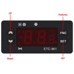 Regolatore di temperatura ETC-961 da 220 V con allarme di sbrinamento e funzioni di calibrazione per la refrigerazione., ETC-961 220V
