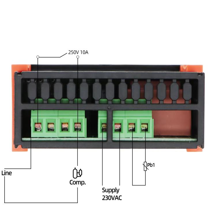 Regolatore di temperatura ETC-961 da 220 V con allarme di sbrinamento e funzioni di calibrazione per la refrigerazione., ETC-961 220V