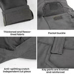Tuta da ciclismo/escursionismo impermeabile e antivento in softshell Sharkskin con fodera in pile., L, XL, XXL