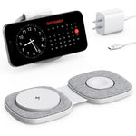 Caricabatterie wireless magnetico portatile pieghevole 3 in 1 T2 da 15 W