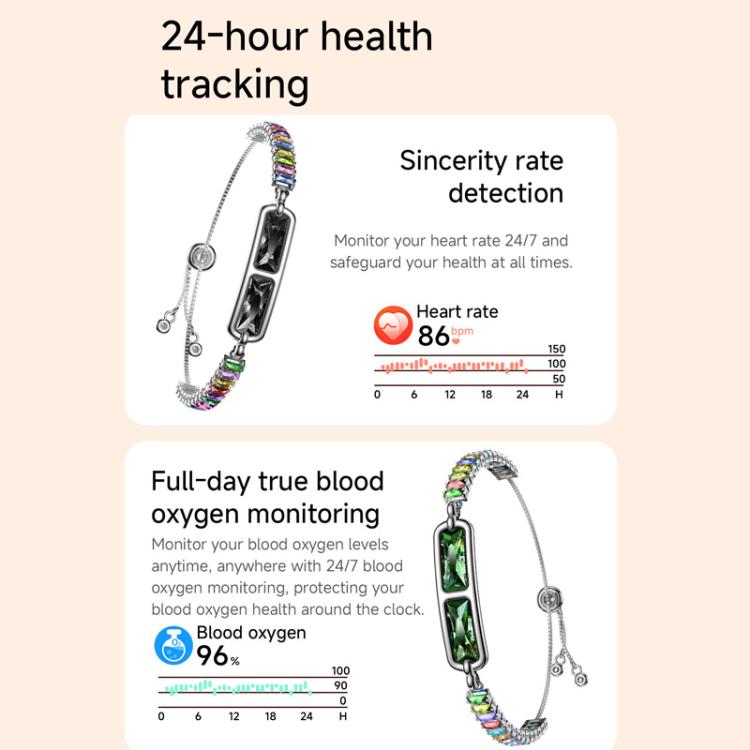 Braccialetto intelligente senza schermo con cardiofrequenzimetro, contapassi e monitoraggio del sonno, per uomo e donna.