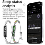 Braccialetto intelligente senza schermo con cardiofrequenzimetro, contapassi e monitoraggio del sonno, per uomo e donna.