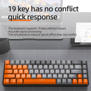 ZIYOULANG K68 Bluetooth / Wired Dual-Mode Portuguese Mechanical Keyboard