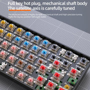 ZIYOULANG K68 Bluetooth / Wired Dual-Mode Portuguese Mechanical Keyboard