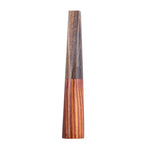 Porta sigarette portatile in legno massello con intaglio a V, bocchino per mini sigaro.