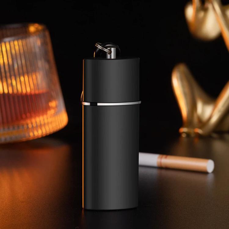 Posacenere tascabile portatile con cassetto estraibile, mini contenitore per cenere a prova di perdite con rivestimento in metallo, ideale per esterni, auto e viaggi.