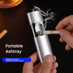 Posacenere tascabile portatile con cassetto estraibile, mini contenitore per cenere a prova di perdite con rivestimento in metallo, ideale per esterni, auto e viaggi.