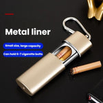 Posacenere tascabile portatile con cassetto estraibile, mini contenitore per cenere a prova di perdite con rivestimento in metallo, ideale per esterni, auto e viaggi.