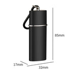 Posacenere tascabile portatile con cassetto estraibile, mini contenitore per cenere a prova di perdite con rivestimento in metallo, ideale per esterni, auto e viaggi.