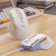 ZIYOULANG M2 RGB Illuminated 1.6m Wired Gaming Mice 12800 DPI Macro-Programmable Mouse