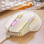 ZIYOULANG M2 RGB Illuminated 1.6m Wired Gaming Mice 12800 DPI Macro-Programmable Mouse