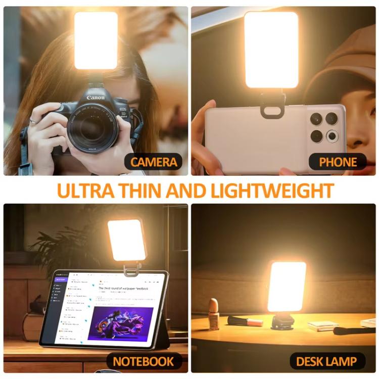 Luce LED magnetica a 128 LED per selfie, ideale per videoconferenze, streaming live, fotocamere, telefoni e laptop.
