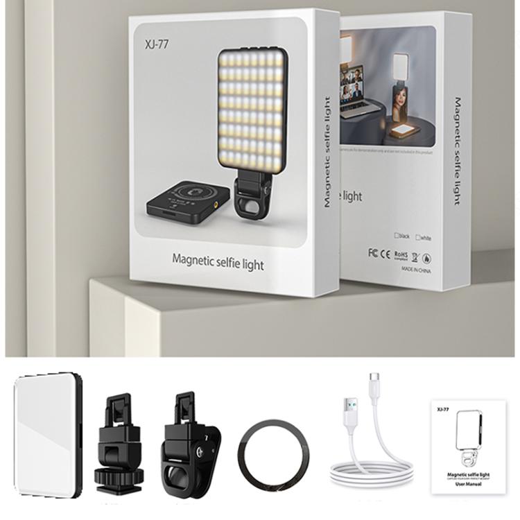 Luce LED magnetica a 128 LED per selfie, ideale per videoconferenze, streaming live, fotocamere, telefoni e laptop.