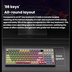 LANGTU T98 Bluetooth / Wireless / Wired Triple-Mode Mechanical Keyboard Hot-Swappable Full N-Key Rollover Gaming Keyboard, Nitro Player Blue Switch 5000mAh, Nitro Player Red Switch 5000mAh, Nitro Player Starfall Switch 10000mAh                         ...