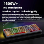LANGTU T98 Bluetooth / Wireless / Wired Triple-Mode Mechanical Keyboard Hot-Swappable Full N-Key Rollover Gaming Keyboard, Nitro Player Blue Switch 5000mAh, Nitro Player Red Switch 5000mAh, Nitro Player Starfall Switch 10000mAh                         ...