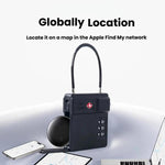 Lucchetto per bagagli con combinazione TSA, compatibile con AirTag., Without Locator, With Locator