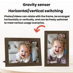 Cornice digitale intelligente MSR-F1004 da 10,1 pollici con Wi-Fi, rotazione automatica e schermo touch IPS HD., US Plug, EU Plug