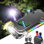 Torcia multifunzione EDC con magnete e cambio colore RGB