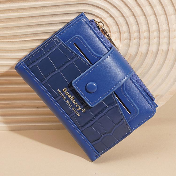Portafoglio da donna Baellerry N7102 con chiusura a cerniera, scomparti multipli per carte di credito, compatto e corto.