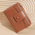 Portafoglio da donna Baellerry N7102 con chiusura a cerniera, scomparti multipli per carte di credito, compatto e corto.