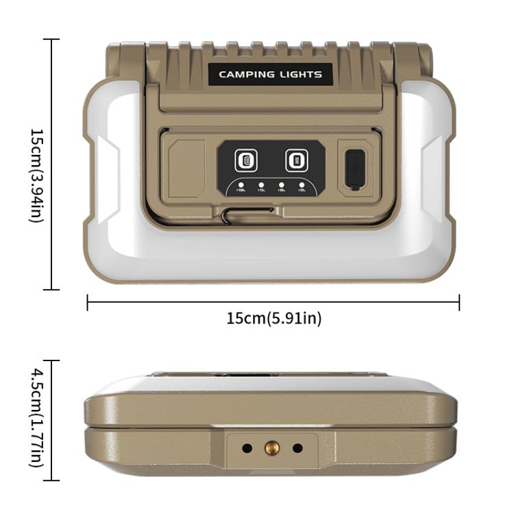 Lampada da campeggio pieghevole a 180 gradi, illuminazione multifunzionale, luce da lavoro