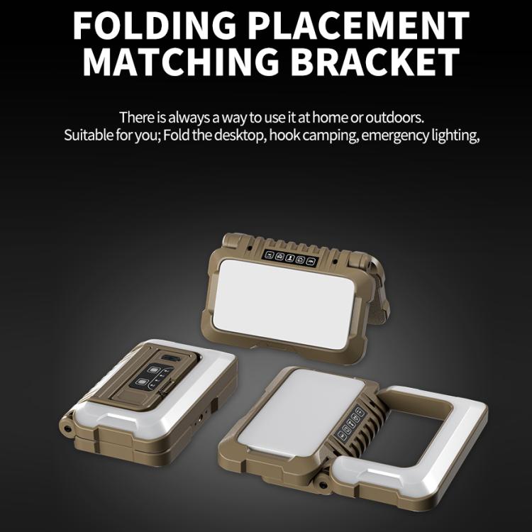 Lampada da campeggio pieghevole a 180 gradi, illuminazione multifunzionale, luce da lavoro