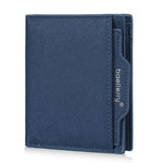 Portafoglio compatto da uomo Baellerry D3152, ideale per lavoro e tempo libero, con porta carte multiple.