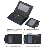 Portafoglio compatto da uomo Baellerry D3152, ideale per lavoro e tempo libero, con porta carte multiple.