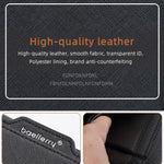 Portafoglio compatto da uomo Baellerry D3152, ideale per lavoro e tempo libero, con porta carte multiple.