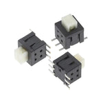 20 pezzi Interruttore tattile a testa piatta a doppia fila da 5,8 x 5,8 mm, pulsante di accensione a 6 pin, Latching, Non-Latching