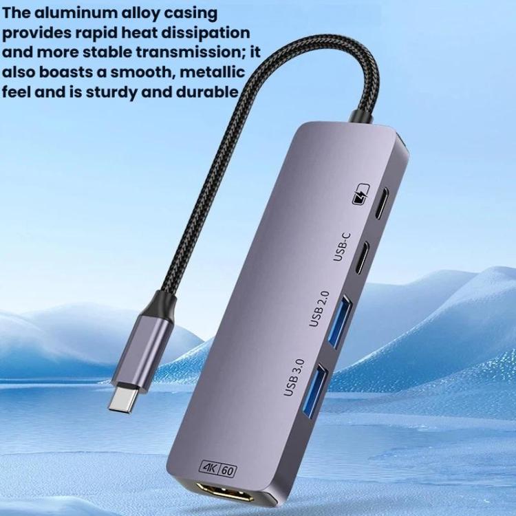 Docking Station Type-C 5 in 1 HDMI 4K 60Hz USB 3.0