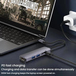Docking Station Type-C 5 in 1 HDMI 4K 60Hz USB 3.0