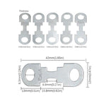 10 pezzi Fusibili a lama piatta per auto, fissaggio a bullone, fusibile batteria, 30A, 40A, 70A, 100A, 150A