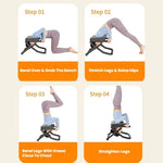 Panca per inversione yoga pieghevole, sedia antiribaltamento resistente per fitness domestico e modellamento del corpo
