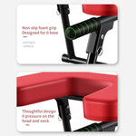 Panca per inversione yoga pieghevole, supporto per sedia yoga per allenamento dell'equilibrio e rafforzamento del core, With T-shaped Cushion Black, With T-shaped Cushion Red, No Cushion Black, No Cushion Red